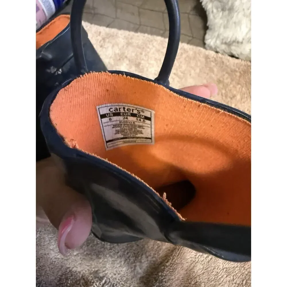 Carter's Blue Unisex Kids Pull-On Rain Boot Rubber US 8c